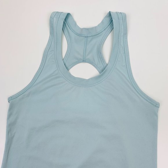 Athleta Nitro Tank Top Lightweight Keyhole Back Yoga Gym Blue Size XS - Picture 3 of 9